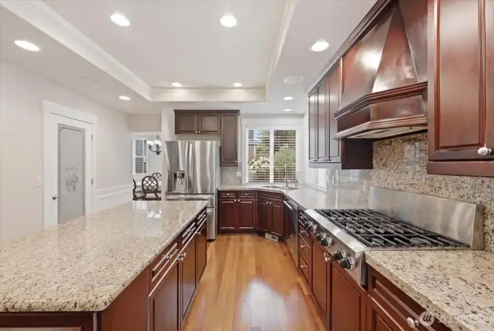 Bright kitchen with more storage than you can use