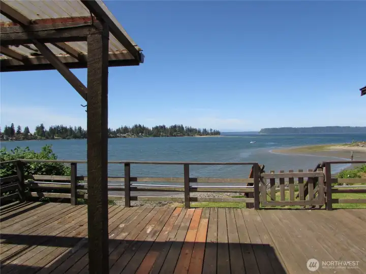 Looking out to Tulalip Bay.