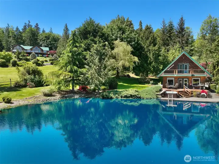 Unique property offers 2 homes on 5.91 acres. Huge private pond and views of Mt Baker from main home. Cabin is a thriving VRBO Unique property offers 2 homes on 5.91 acres. Huge private pond and views of Mt Baker from main home. Cabin is a thriving VRBO