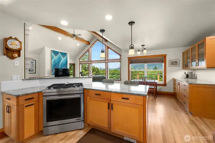 The kitchen is in the heart of the home and open to living areas. Perfect for entaining. The kitchen is in the heart of the home and open to living areas. Perfect for entaining.