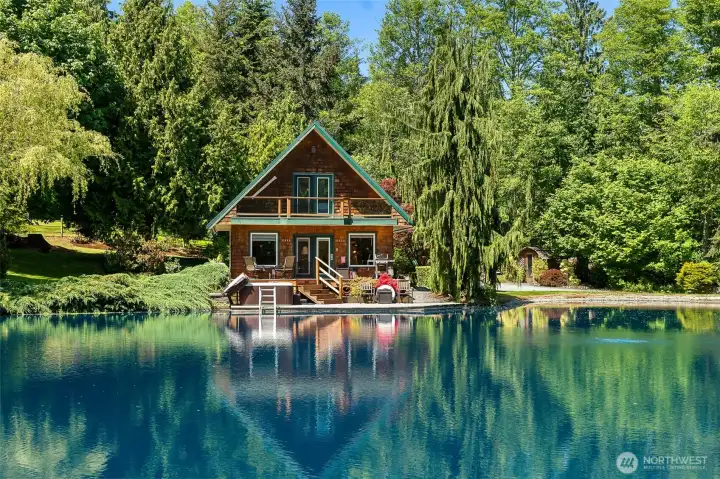 VRBO Cabin on pond the second home on the property. VRBO Cabin on pond the second home on the property.