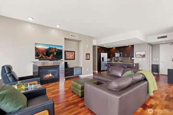 Comfy Gas Fireplace