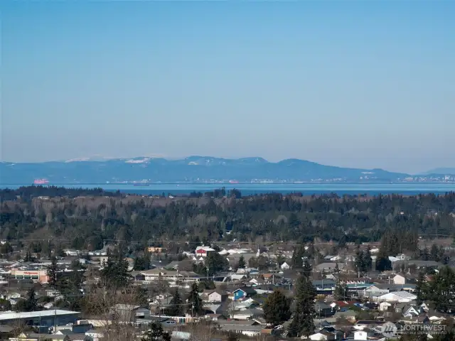 High on Bell Hill overlooking Sequim & Valley