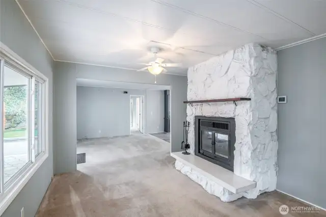 Living room from entry door