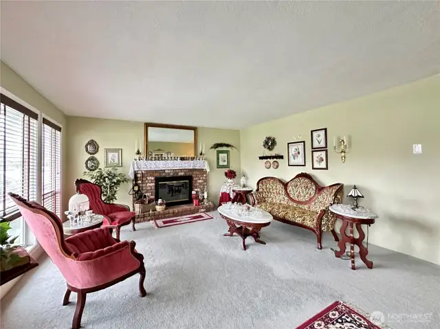 Living room view from front entryway