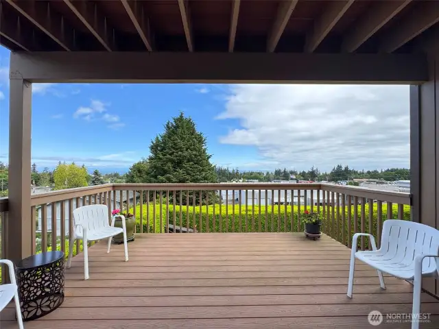 Great main level deck to take in the view