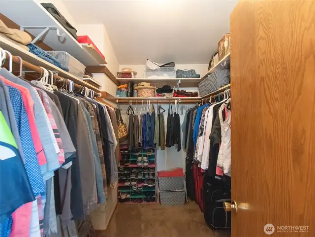 Primary walk in closet