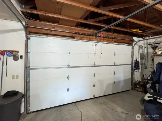 Attached 2 car garage