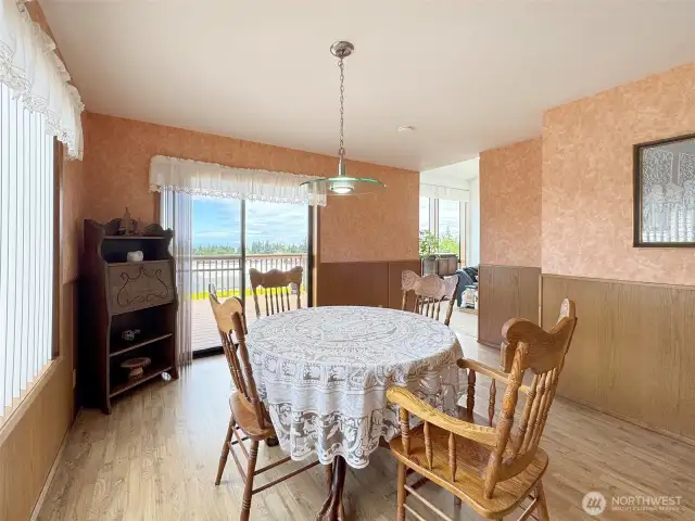 Dining Area with Access to Deck