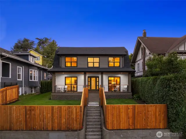 Beautifully Re Envisioned Home with freshly stained fence.