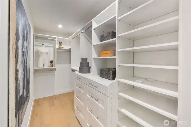 Custom Walk In Closet off of Primary.