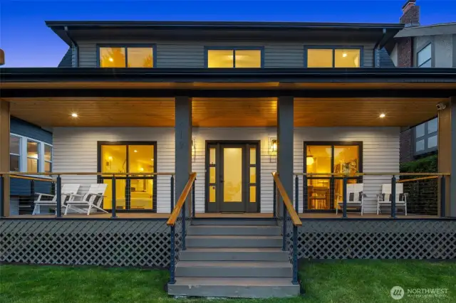 Front Entry view with beautiful porch