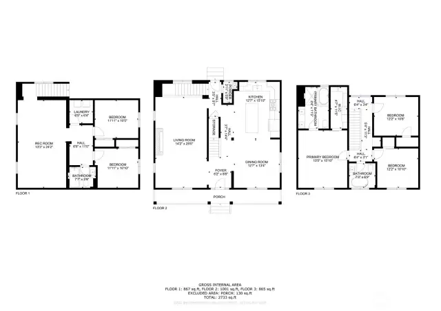 Floor plans for all levels.