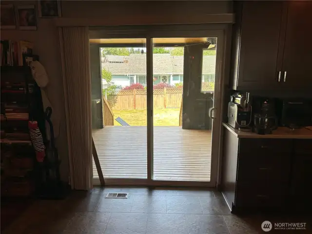View to outside deck