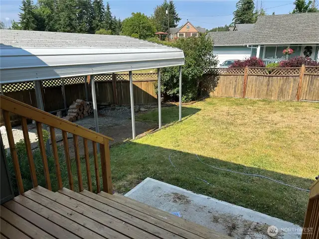 Back Yard from deck