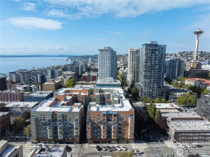 The Space Needle is just a 10 minute walk away