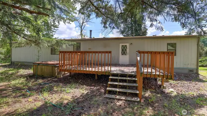 All structures on lot stay but sold with value in the land as-is.