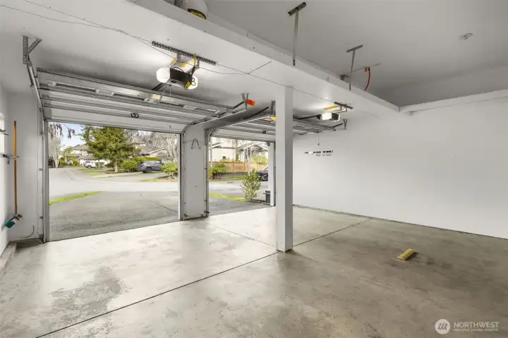 Abundant garage storage