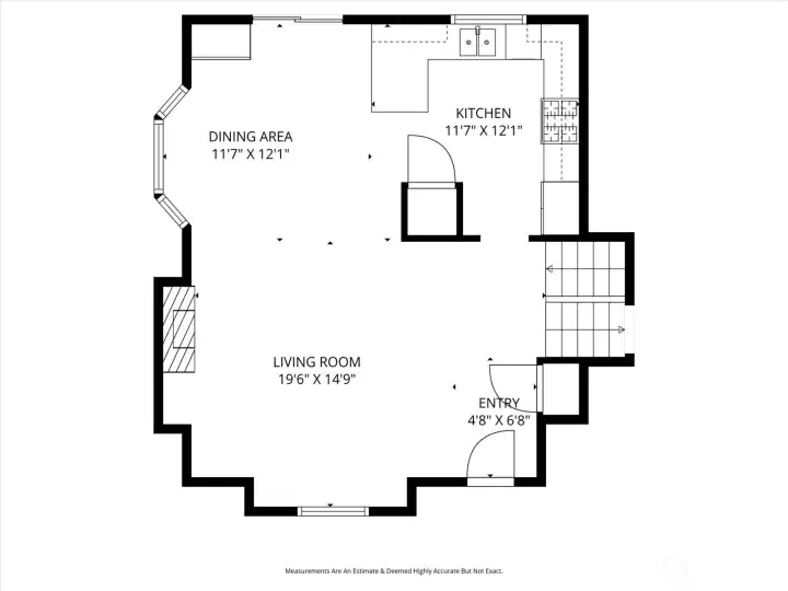 Main level floor plan.