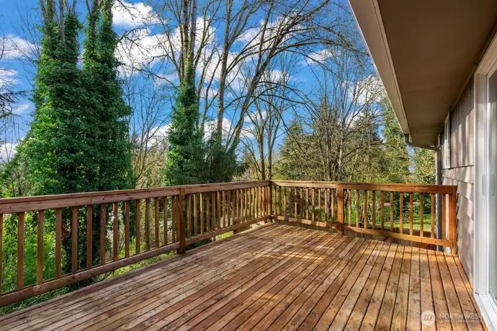 Back deck off of the dining room