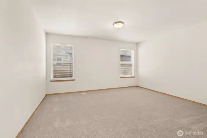 Oversized loft area, great for office or media room