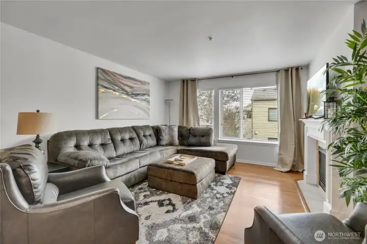 Light-filled living room designed for comfort.