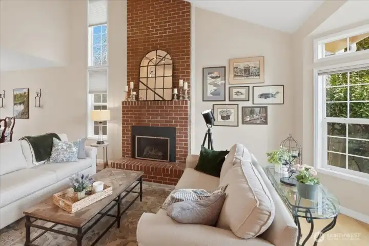 Fireplace to decorate for the Seasons.