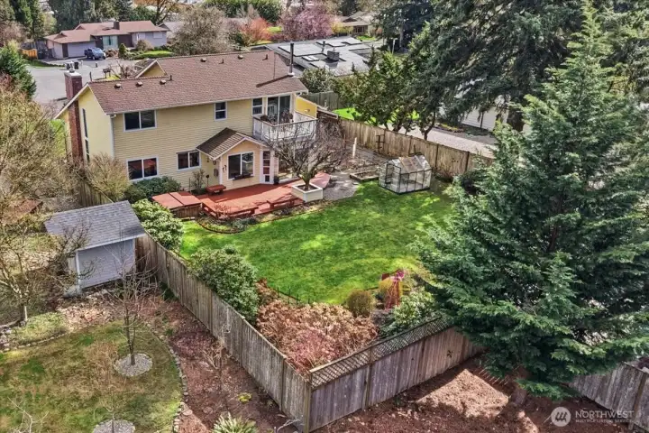 Easy maintenance yard.