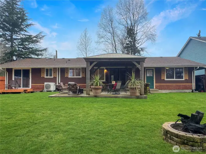 This fully fenced private back yard is a gardeners dream.