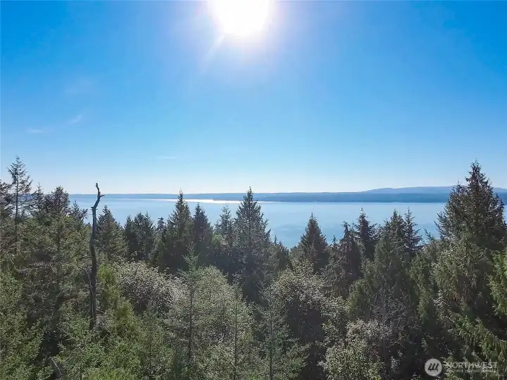 Drone shot facing the East