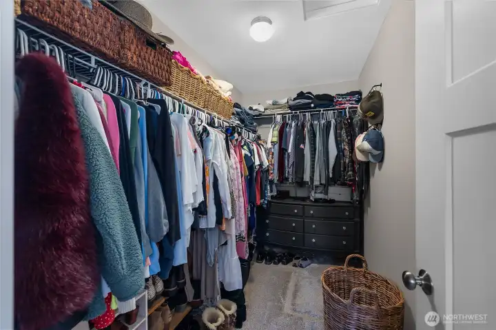 PBR Walk-in closet. Stay organized with a generous walk-in closet offering abundant hanging and storage space.