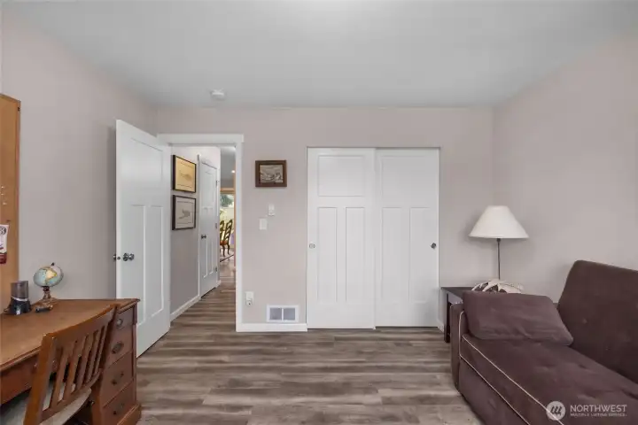 BR 3. Enjoy another view of the secondary bedroom with closet storage and easy access to the main living areas. BR 3. Enjoy another view of the secondary bedroom with closet storage and easy access to the main living areas.