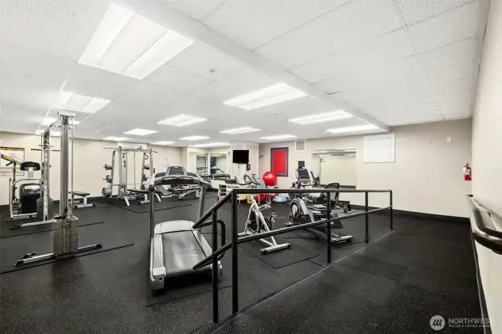 The Fitness Center is located on Level 2 next to the mailbox area. There are no excuses for staying in shape! In addition, there are two YMCA locations along Market Street plus Yoga and Pilates centers.