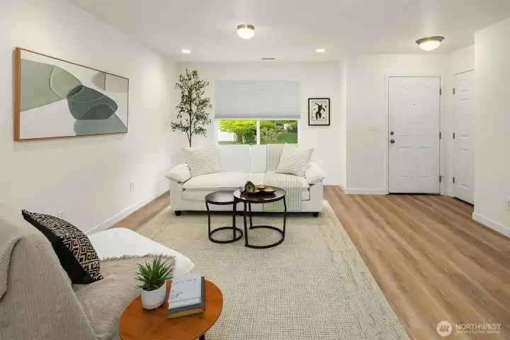 Front door on the right, Brand new floors on Main Level