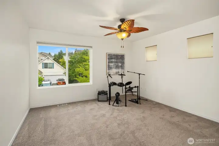 Drum Room, one of the Bedrooms upstairs...