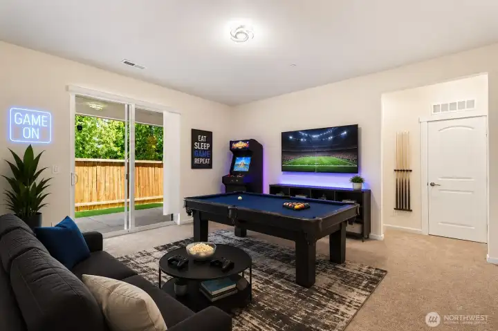 Virtually staged Basement Virtually staged Basement
