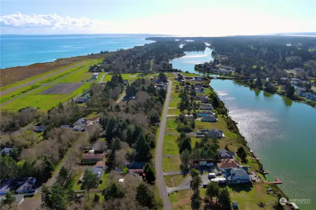 From directly above property, looking south. Note- lot is not visible.