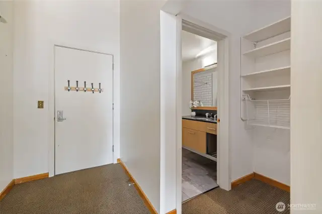 Bright and open entry way to condo