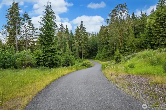 Road to the property is installed.