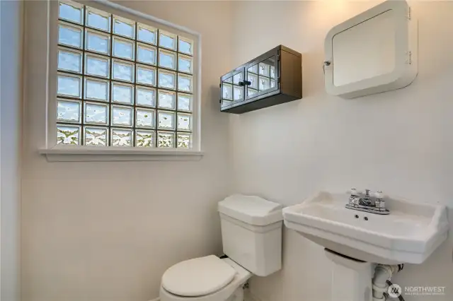 1/2 bath.