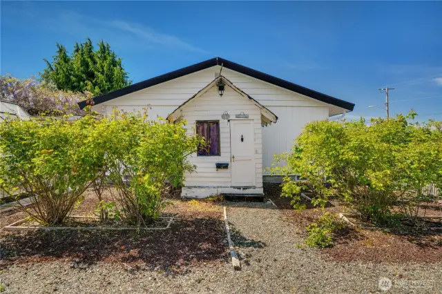 View of child's playhouse.