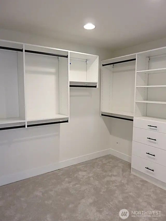 Primary closet