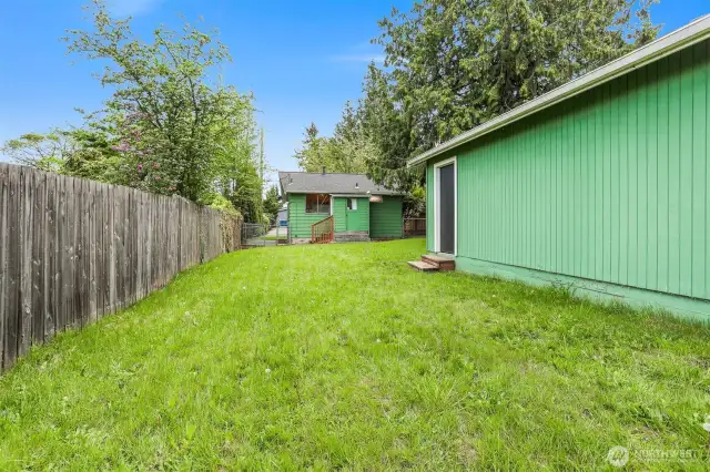 Large back yard for all the play toys and your RV!