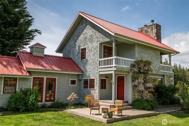Main house entry and porch