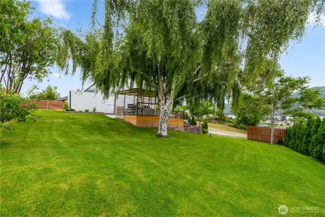 Mature landscaping