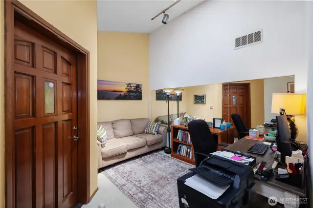 Profesional office with exterior door to meet with clients, sound proofed.