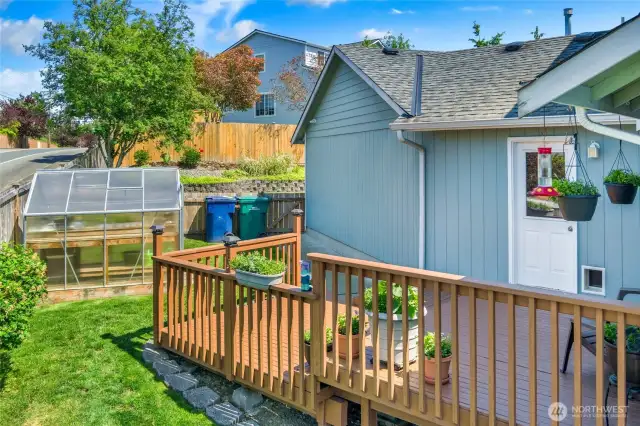Deck off the utility room!