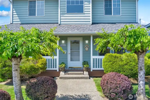 Walkway to the adorable front porch.
