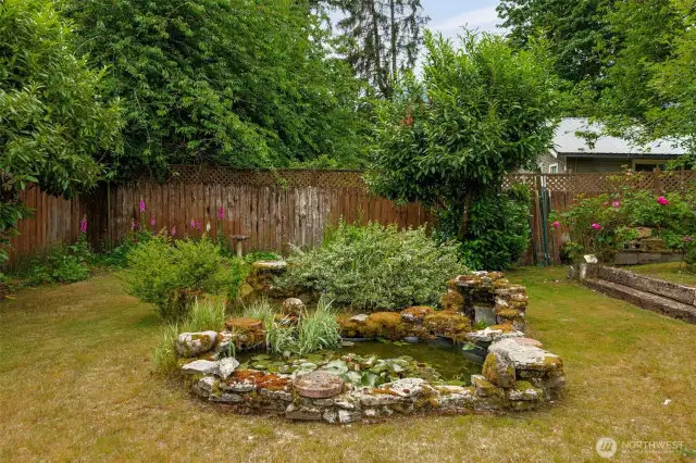 Backyard Oasis complete with pond!