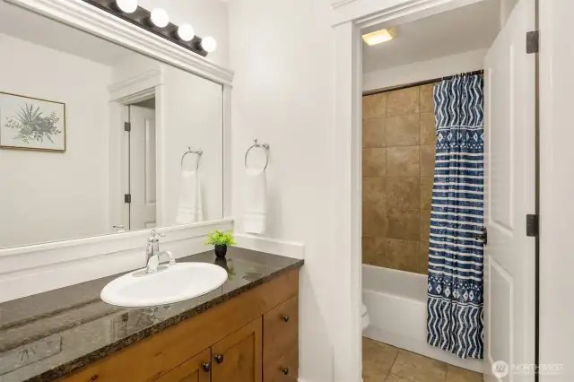 Full bath on main level.